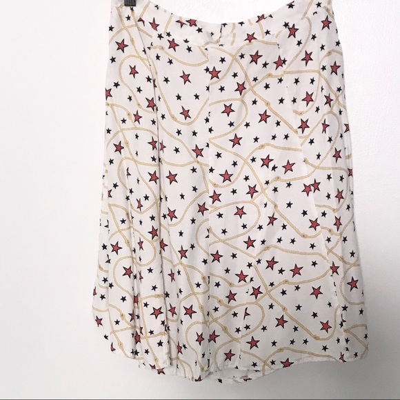 VINTAGE STARLET inc STARS Rayon button up skirt S - Picture 6 of 11